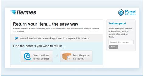 hermes europe return policy|my hermes parcel return tracking.